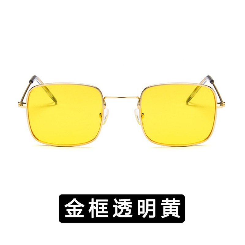 Alloy Vintage  glasses  Alloy frame transparent yellow NHKD0005Alloyframetransparentyellow