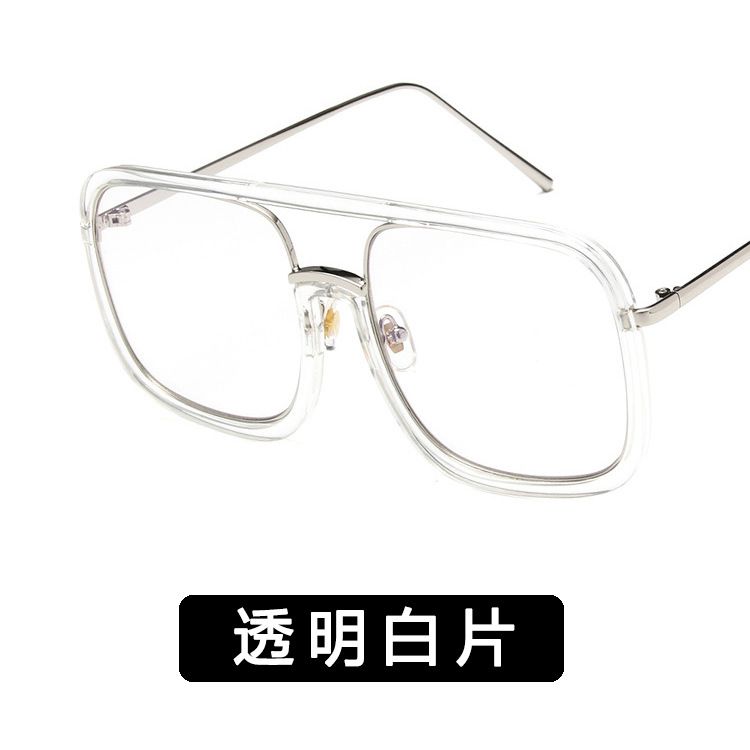 Plastic Vintage  glasses  Transparent white sheet NHKD0011Transparentwhitesheet