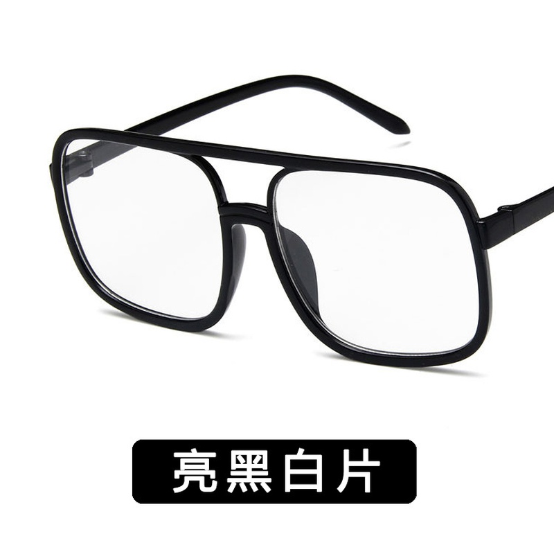 Plastic Vintage  glasses  Bright black and white NHKD0020Brightblackandwhite