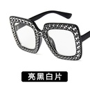 Plastic Fashion  glasses  Bright black full gray NHKD0052Brightblackfullgraypicture7