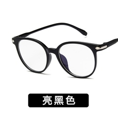 Plastic Vintage  glasses  (Bright black) NHKD0126-Bright-black