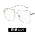 Alloy Simple  glasses  Alloy frame white film NHKD0148Alloyframewhitefilmpicture14