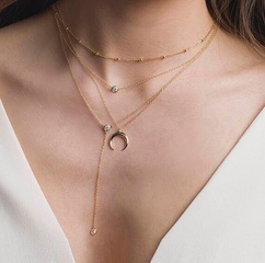 Alloy Fashion Geometric necklace  (Alloy) NHGY2271-Alloy