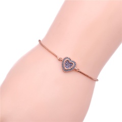 Copper Korea Sweetheart bracelet  (Rose alloy) NHYL0005-Rose-alloy