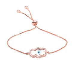 Alloy Korea Geometric bracelet  (Rose alloy) NHYL0018-Rose-alloy