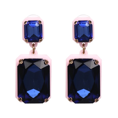 Imitated crystal&CZ Fashion Geometric earring  (blue) NHJJ5038-blue's discount tags