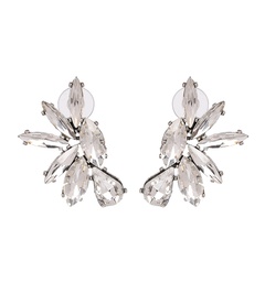 Imitated crystal&CZ Fashion Geometric earring  (white) NHJJ4991-white