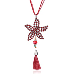 Alloy Korea Geometric necklace  (red) NHPK2051-red