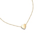 TitaniumStainless Steel Korea Sweetheart necklace  Mini heart rose alloy NHOK0224Miniheartrosealloypicture2