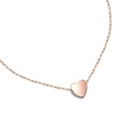 TitaniumStainless Steel Korea Sweetheart necklace  Mini heart rose alloy NHOK0224Miniheartrosealloypicture7