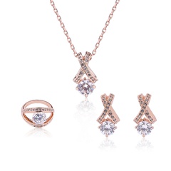 Alloy Fashion  Jewelry Set  (61163166 rose alloy) NHLP1101-61163166-rose-alloy