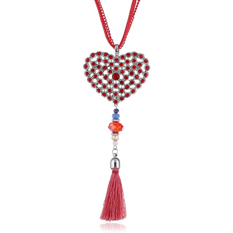 Alloy Fashion Tassel necklace  (red) NHPK2082-red's discount tags