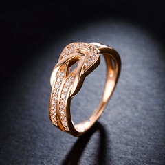 Alloy Fashion Geometric Ring  (Rose Alloy-16mm) NHLJ4043-Rose-Alloy-16mm