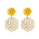 Alloy Simple  earring  yellow NHJQ10621yellowpicture1