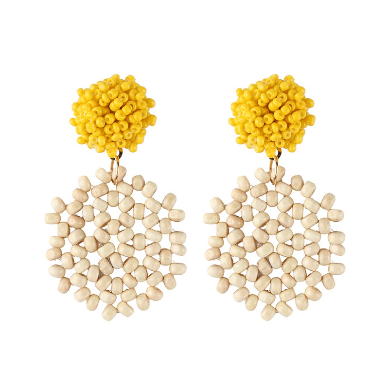 Alloy Simple  earring  yellow NHJQ10621yellow