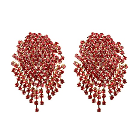 Alloy Bohemia  earring  (red) NHJQ10628-red's discount tags