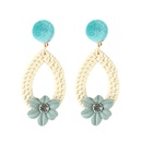 Alloy Simple Flowers earring  red NHJQ10632redpicture13