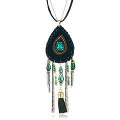 Alloy Fashion Geometric necklace  (green) NHPK2057-green