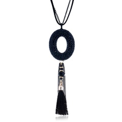 Alloy Korea Geometric necklace  (black) NHPK2060-black