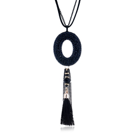 Alloy Korea Geometric necklace  (black) NHPK2060-black's discount tags