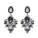 Imitated crystalCZ Fashion Flowers earring  Blue color NHJJ5093Bluecolorpicture1