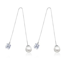 Alloy Korea Geometric earring  (platinum) NHTM0353-platinum