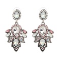 Imitated crystalCZ Fashion Flowers earring  Blue color NHJJ5093Bluecolorpicture8