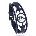 Leather Fashion Geometric bracelet  black NHPK2110blackpicture5