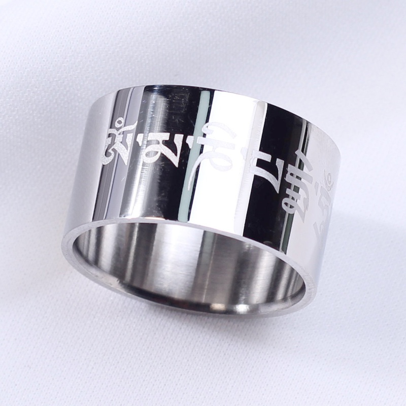 TitaniumStainless Steel Fashion  Ring  Steel color7 NHIM1264Steelcolor7