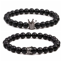 Natural Stone Fashion Animal bracelet  (black) NHYL0199-black