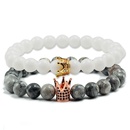 Natural Stone Fashion Animal bracelet  White pine + gray NHYL0204Whitepinegraypicture3