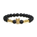 Natural Stone Fashion Animal bracelet  Black crown NHYL0207Blackcrownpicture4