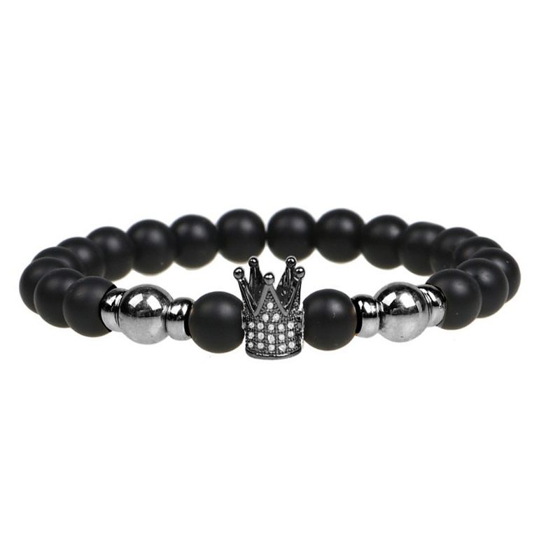 Natural Stone Fashion Animal bracelet  Black crown NHYL0207Blackcrown