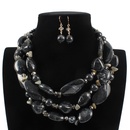 Plastic Fashion Geometric necklace  black NHCT0313blackpicture1