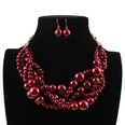 Plastic Fashion Geometric necklace  red NHCT0307redpicture23