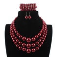 Plastic Fashion Geometric necklace  red NHCT0312redpicture22