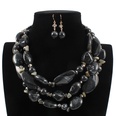 Plastic Fashion Geometric necklace  black NHCT0313blackpicture7