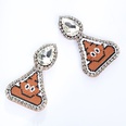 Imitated crystalCZ Simple Geometric earring  Red heart LOVE NHAT0301RedheartLOVEpicture31
