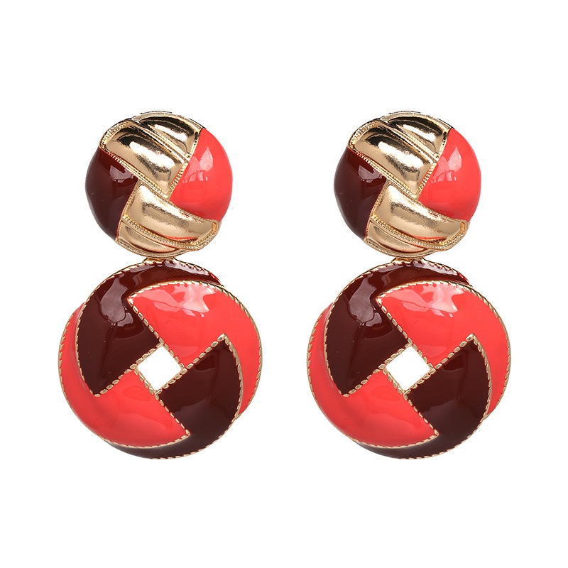 Alloy Fashion Geometric earring  red NHJJ5096red