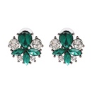 Imitated crystalCZ Fashion Flowers earring  green NHJJ5110greenpicture1