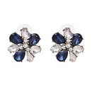 Imitated crystalCZ Fashion Flowers earring  blue NHJJ5114bluepicture1