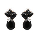 Imitated crystalCZ Fashion Geometric earring  black NHJJ5116blackpicture1