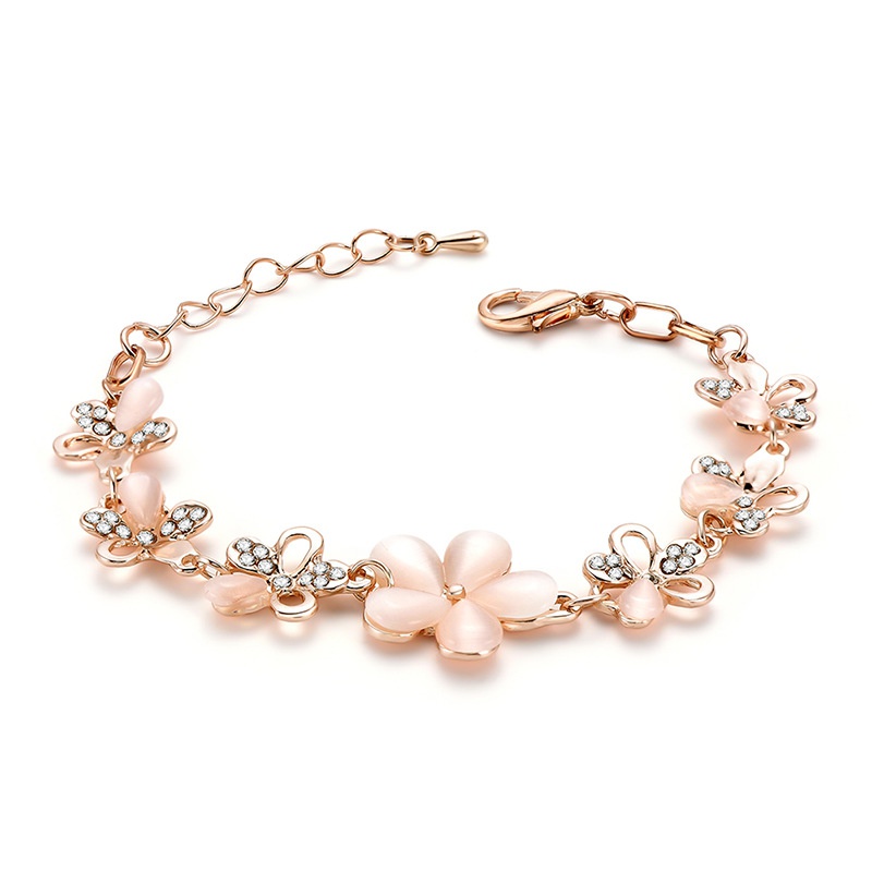Alloy Simple Flowers bracelet  66186011 NHLP115566186011