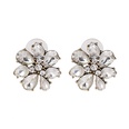 Imitated crystalCZ Fashion Flowers earring  blue NHJJ5114bluepicture5