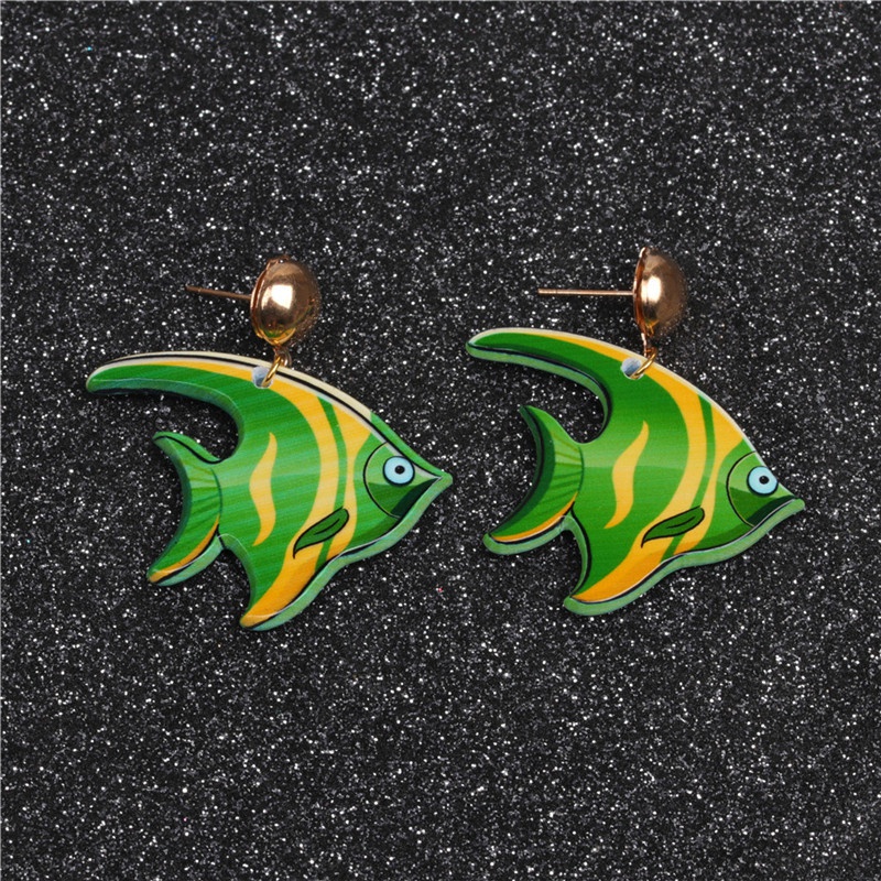 Alloy Fashion Animal earring  Alloy eared fish NHYL0228Alloyearedfish