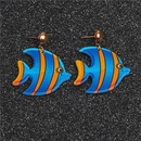 Alloy Fashion Animal earring  Alloy blue fish NHYL0231Alloybluefishpicture1