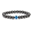 Alloy Fashion Cross bracelet  blue NHYL0232bluepicture1