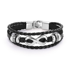 Leather Fashion Geometric bracelet  (61186339) NHXS1804-61186339