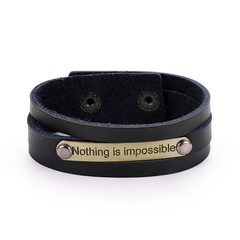 Leather Fashion Geometric bracelet  (61186341) NHXS1806-61186341