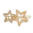 Factory Direct Sales Hot Sale in Europe and America Hair Accessories Alloy Geometric Hairpin Diamond XINGX Side Clip FivePointed Star Clippicture5